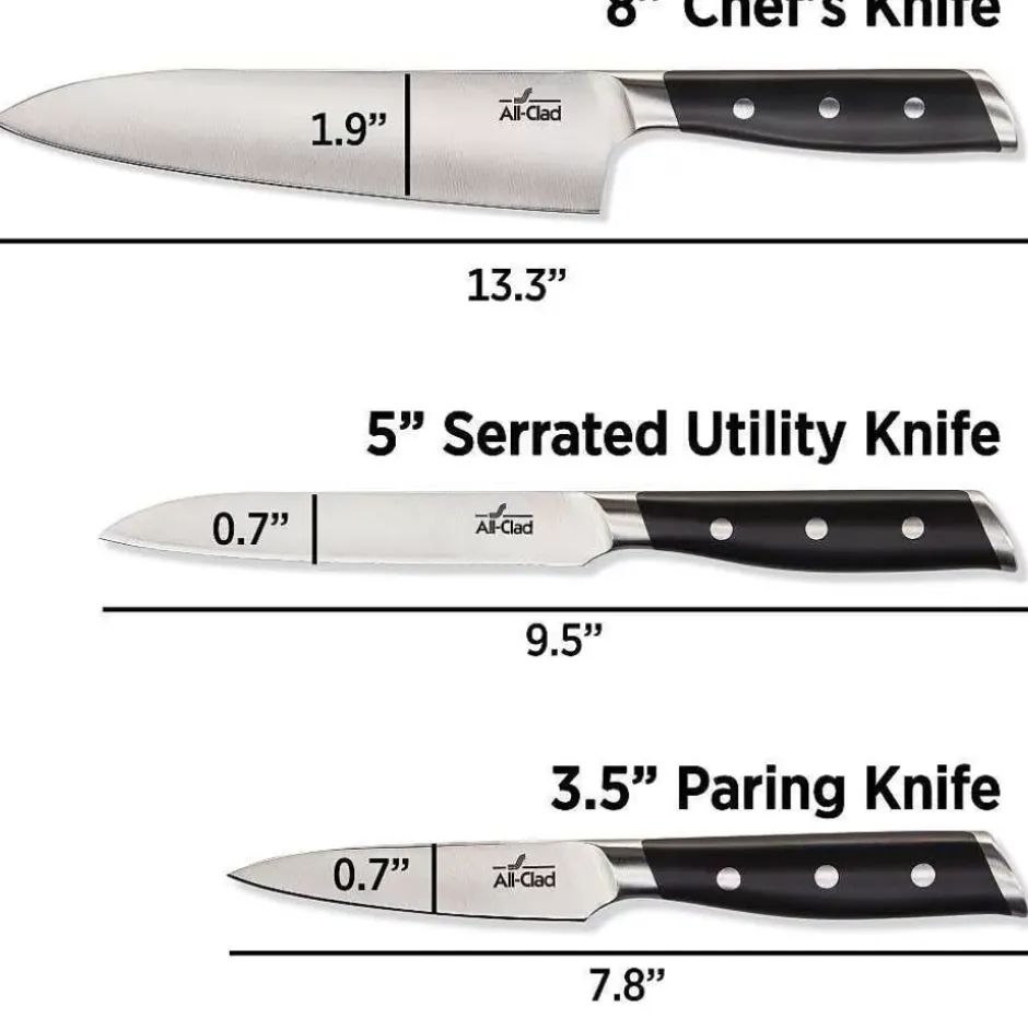 Forged Knives 3-Piece Starter Set>All-Clad New