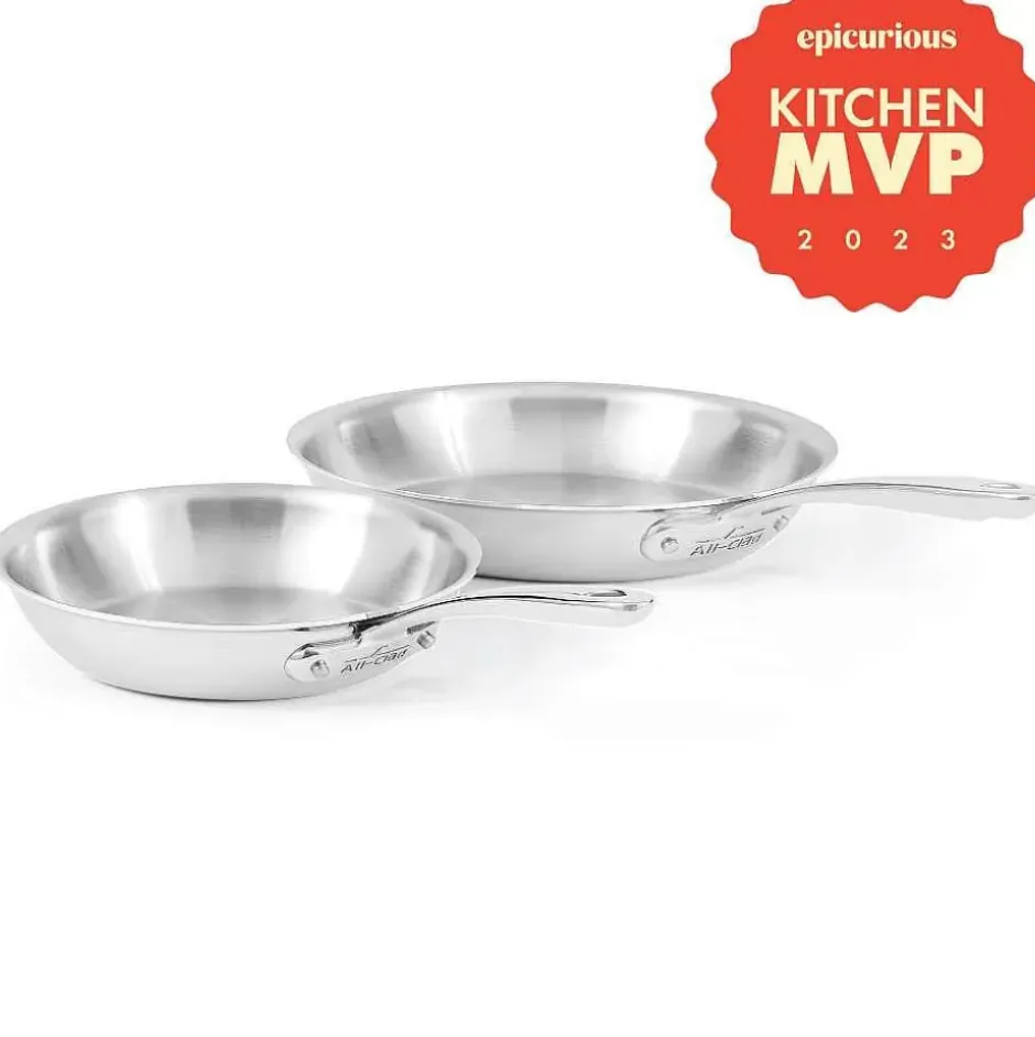 G5® Graphite Core Stainless Steel 5-Ply Bonded Cookware, 2 Piece Skillet Set, 8.5 & 10.5Inch>All-Clad Hot