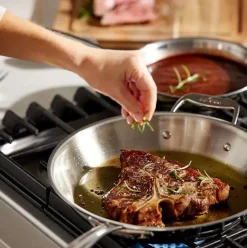 G5® Graphite Core Stainless Steel 5-Ply Bonded Cookware, Skillet With Lid, 12.5 Inch><noscript><img width=