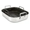 Gourmet Accessories, Large Stainless Steel Nonstick Roaster With Rack, 13 X 16 Inch>All-Clad Clearance
