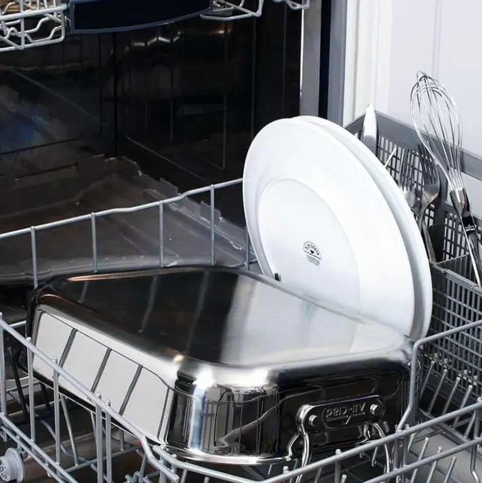 Gourmet Accessories, Large Stainless Steel Roaster With Rack, 13 X 16 Inch>All-Clad Outlet