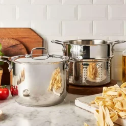Gourmet Accessories, Pasta Pot With Perforated Insert And Lid, 6 Quart>All-Clad Online