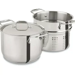 Gourmet Accessories, Pasta Pot With Perforated Insert And Lid, 6 Quart><noscript><img width=