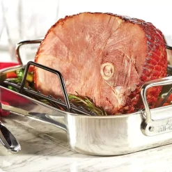 Gourmet Accessories, Small Stainless Steel Roaster With Rack, 11 X 14 Inch><noscript><img width=