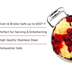 Gourmet Accessories, Stainless Steel Mini Gratins 2-Piece Set, 6 Inch><noscript><img width=