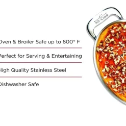 Gourmet Accessories, Stainless Steel Mini Oval Bakers 2-Piece Set, 7 Inch>All-Clad Online