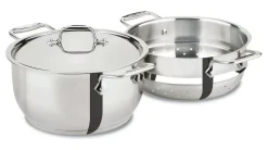 Gourmet Accessories, Stainless Steel Steamer, 5 Quart><noscript><img width=