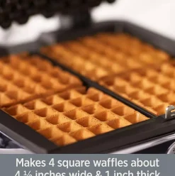 Gourmet Digital Belgian Waffle Maker With Removable Plates, 4 Slice>All-Clad Clearance