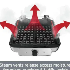 Gourmet Digital Belgian Waffle Maker With Removable Plates, 4 Slice><noscript><img width=