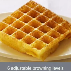 Gourmet Digital Belgian Waffle Maker With Removable Plates, 4 Slice><noscript><img width=