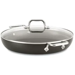 Ha1 Hard Anodized Nonstick Cookware, Everyday Pan With Lid, 12 Inch>All-Clad New