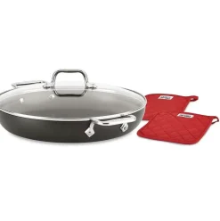 Ha1 Hard Anodized Nonstick Cookware, Everyday Pan With Lid, 12 Inch><noscript><img width=