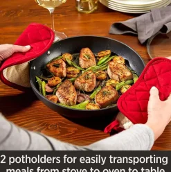 Ha1 Hard Anodized Nonstick Cookware, Everyday Pan With Lid, 12 Inch><noscript><img width=