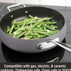 Ha1 Hard Anodized Nonstick Cookware, Everyday Pan With Lid, 12 Inch><noscript><img width=
