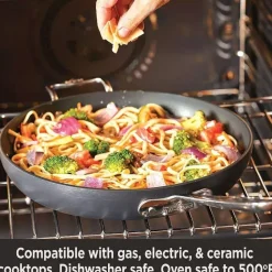 Ha1 Hard Anodized Nonstick Cookware, Square Griddle, 11 Inch>All-Clad Fashion