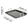 Ha1 Hard Anodized Nonstick Cookware, Double-Burner Griddle, 13 X 20 Inch>All-Clad Best