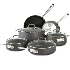 Ha1 Hard Anodized Nonstick Cookware, 10 Piece Set><noscript><img width=