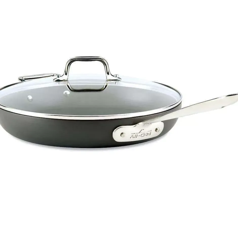 Ha1 Hard Anodized Nonstick Cookware, Fry Pan With Lid, 12 Inch>All-Clad Fashion