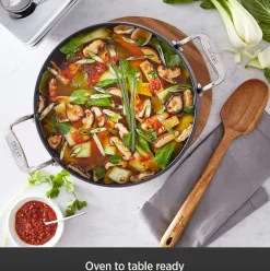 Ha1 Nonstick Dutch Oven With Acacia Wood Trivet & Spoon And Glass Lid, 6 Quart><noscript><img width=