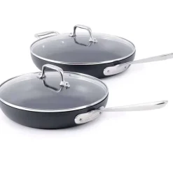 Ha1 Nonstick Frypan Set With Lids, 10 And 12 Inch><noscript><img width=
