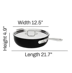 Ns Pro Nonstick Cookware, Essential Pan, 6 Quart With Lid>All-Clad Hot