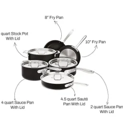 Ns Pro Nonstick Cookware, 10 Piece Set><noscript><img width=