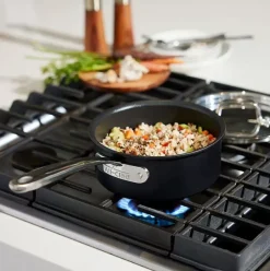 Ns Pro Nonstick Cookware, Sauce Pan With Lid, 2 Quart><noscript><img width=