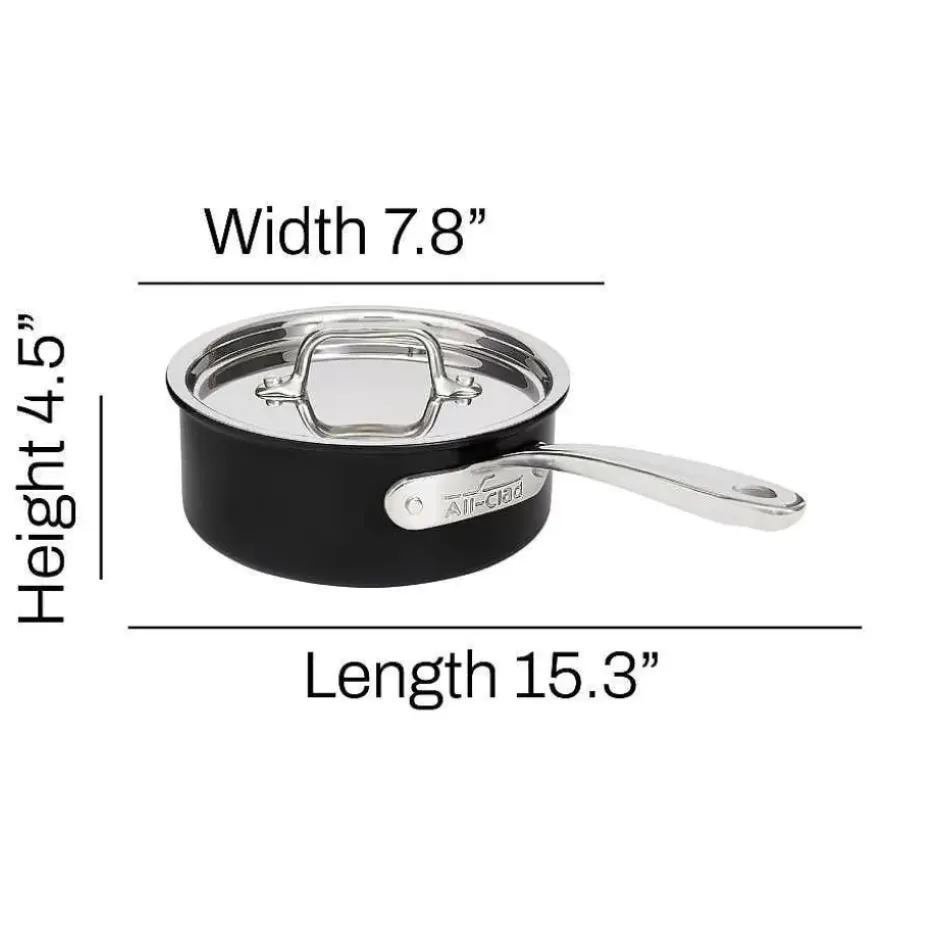 Ns Pro Nonstick Cookware, Sauce Pan With Lid, 2 Quart>All-Clad Outlet