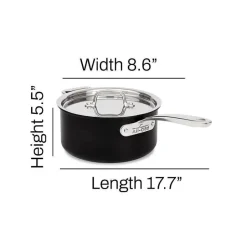 Ns Pro Nonstick Cookware, Sauce Pan With Lid, 3.2 Quart>All-Clad Discount