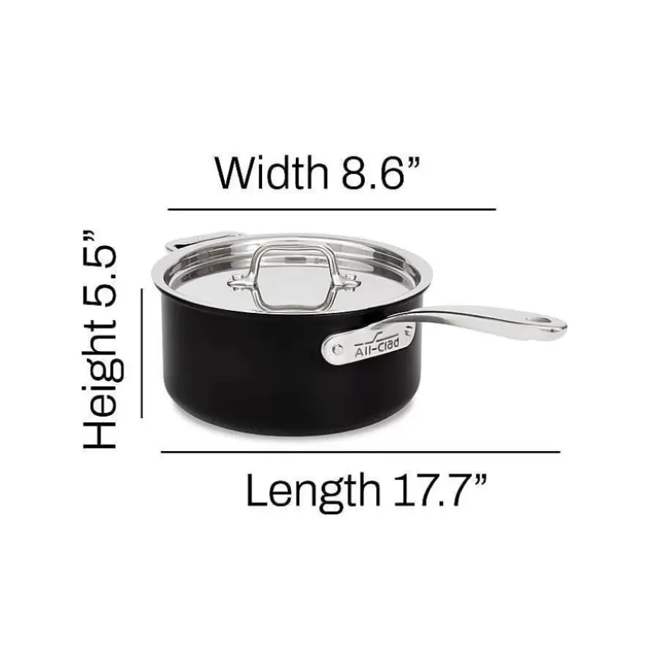 Ns Pro Nonstick Cookware, Sauce Pan With Lid, 3.2 Quart>All-Clad Discount