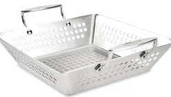 Outdoor Stainless Steel Square Basket, 11 Inch>All-Clad Best