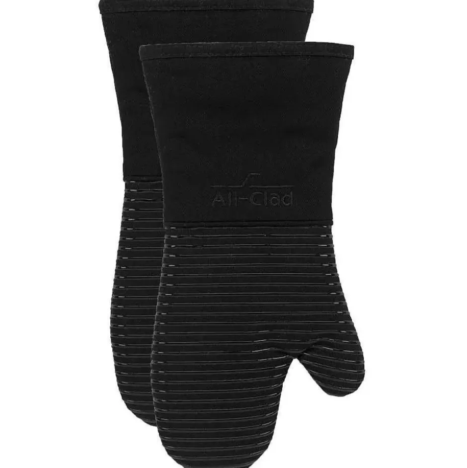 Oven Mitt Set, Black, 2 Pieces>All-Clad Best
