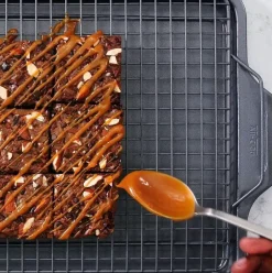 Pro-Release Nonstick Bakeware, Half Sheet Pan With Cooling Rack, 2 Piece Set><noscript><img width=