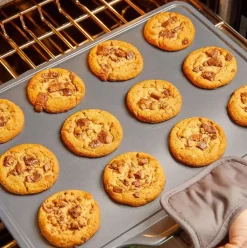 Pro-Release Nonstick Bakeware, 3 Piece Cookie Sheet Set><noscript><img width=