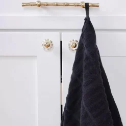 Solid Kitchen Towel Set, Black, 2 Pieces><noscript><img width=
