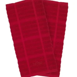 Solid Kitchen Towel Set, Chili, 2 Pieces><noscript><img width=