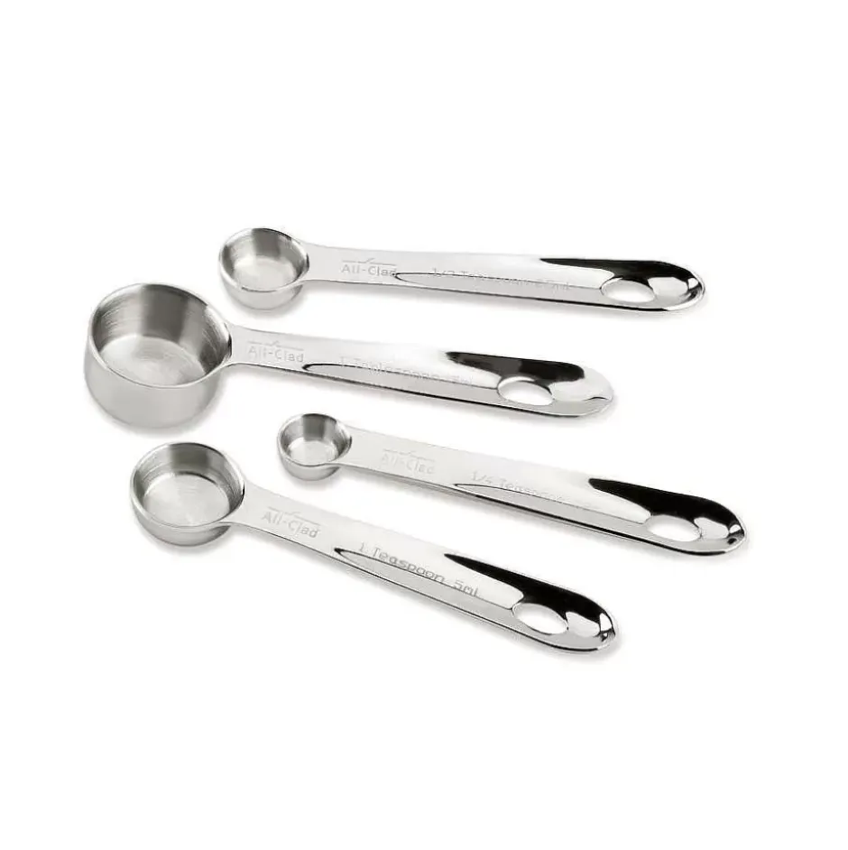 Stainless Steel Measuring Spoons, 4 Piece Set>All-Clad Outlet