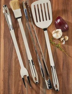 Stainless Steel 4 Piece Bbq Tool Set With Box>All-Clad Fashion