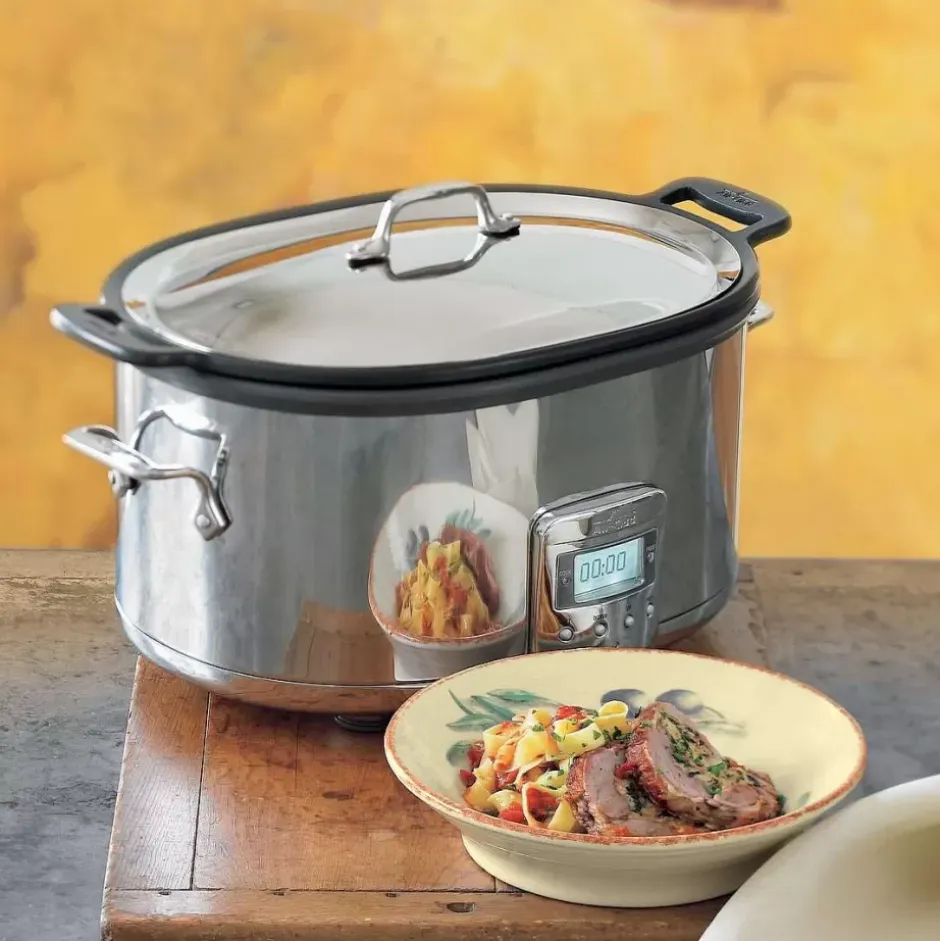 Stainless Steel Slow Cooker With Aluminum Insert, 7 Quart>All-Clad Online