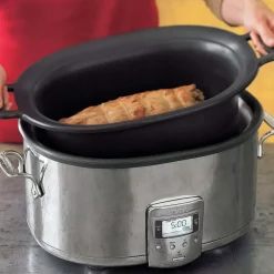 Stainless Steel Slow Cooker With Aluminum Insert, 7 Quart><noscript><img width=